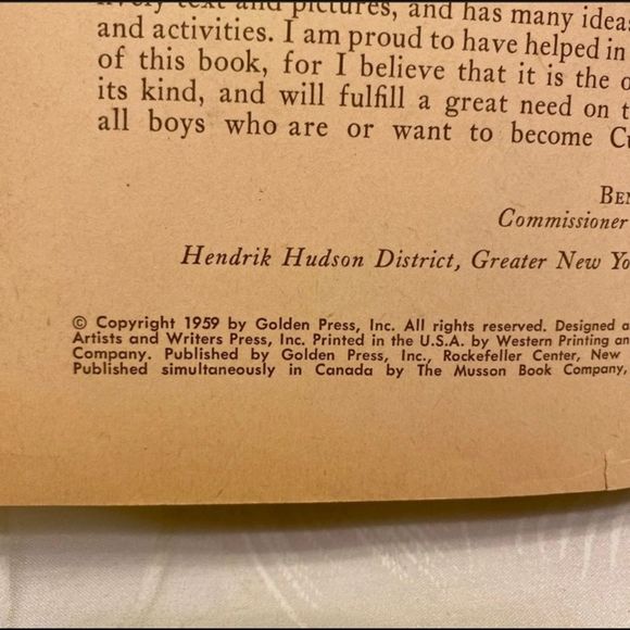 Vintage 1959 Giant Little Golden Book ‘Cub Scouts’ First Edition - Picture 7 of 9